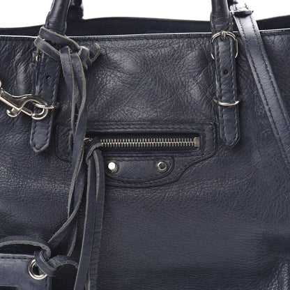 Balenciaga Veau Papier A6 Zip Around Tote Bleu Nuit 11 of 11