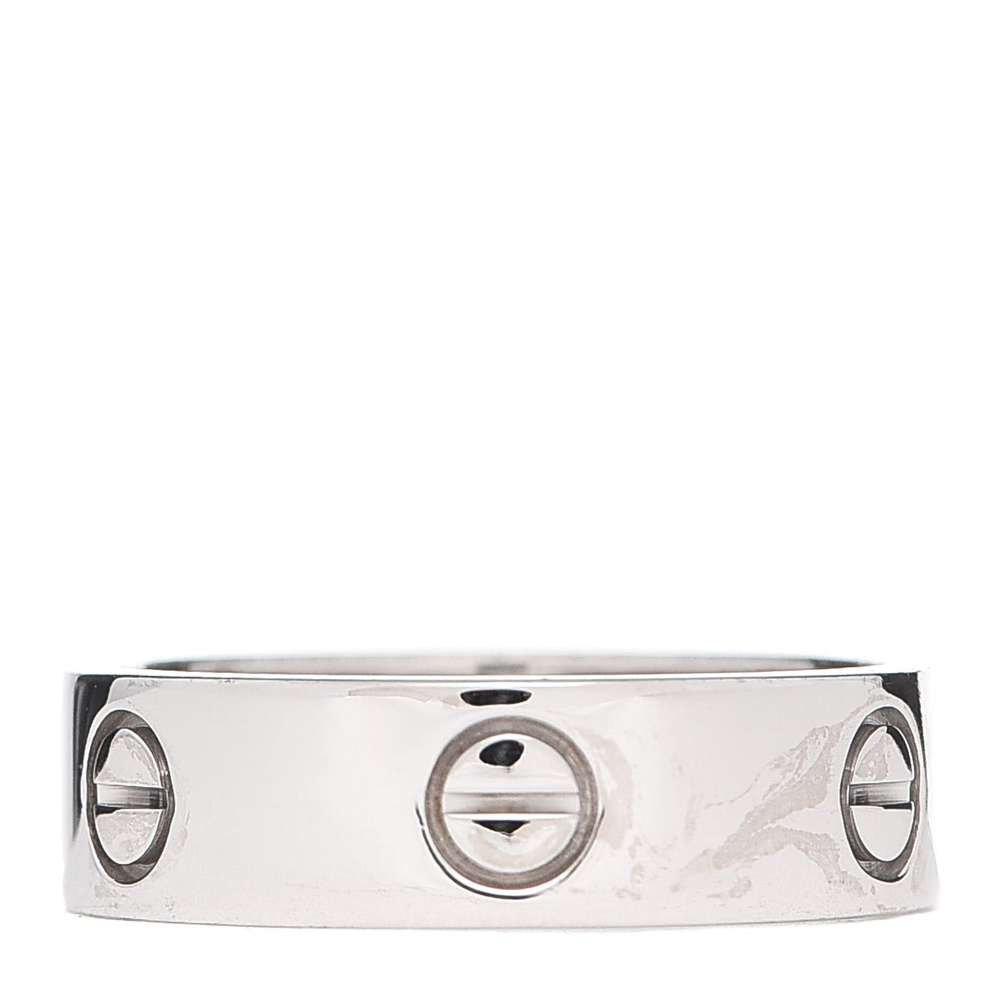 18K White Gold 5.5mm LOVE Ring 57 8