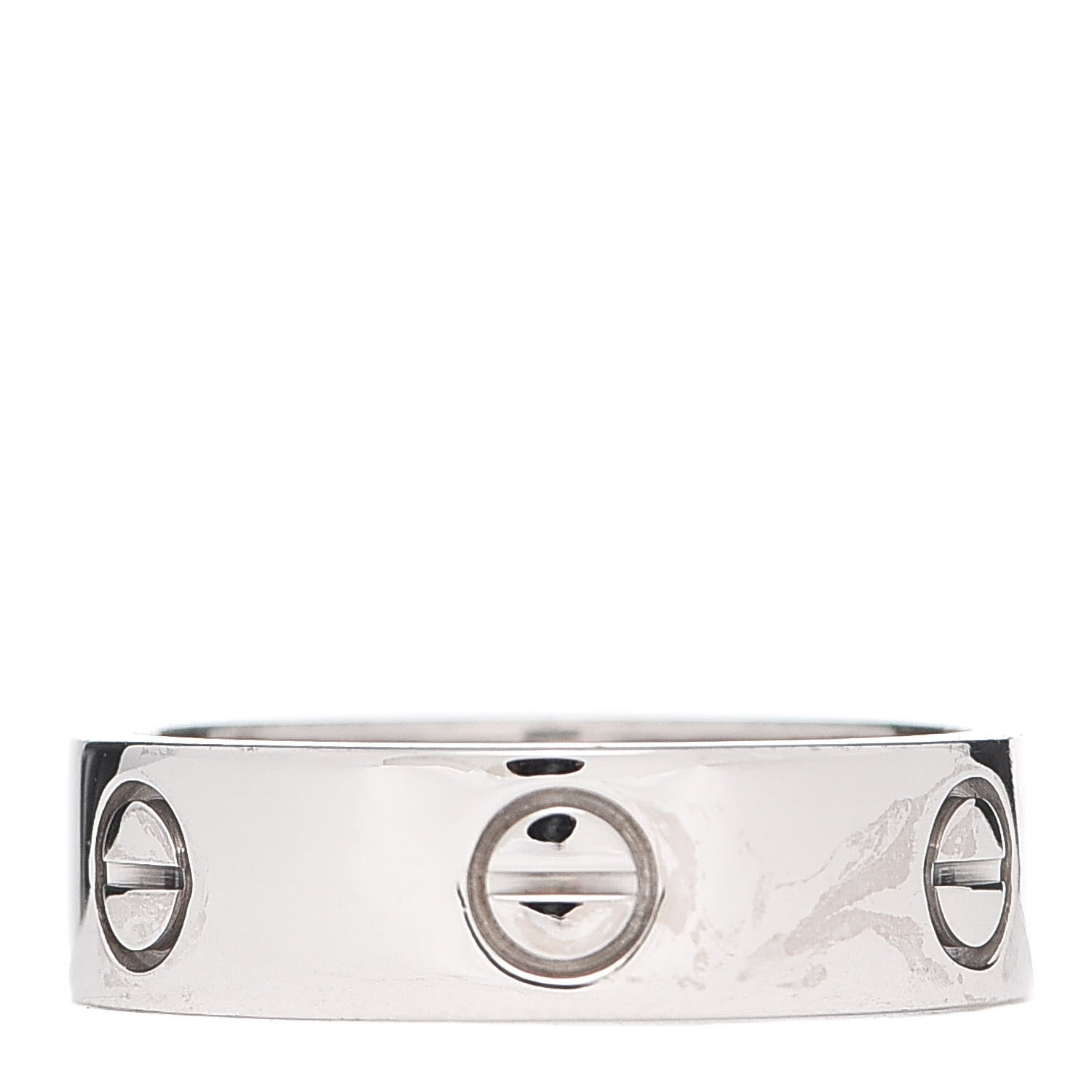 Cartier 18K White Gold 5.5mm LOVE Ring 57 8 1 of 5