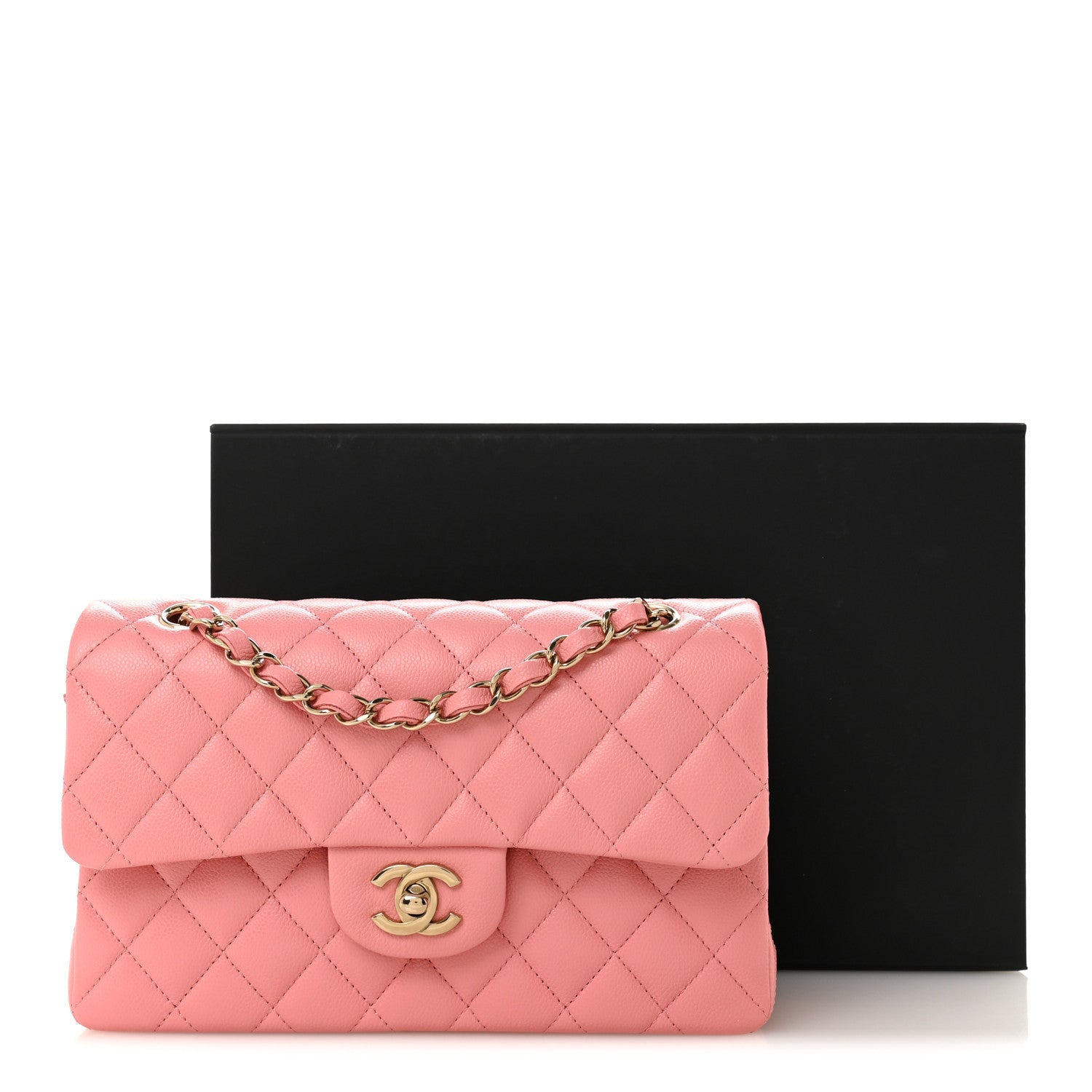 Chanel Caviar Quilted Small Double Flap Light Pink 11 of 11