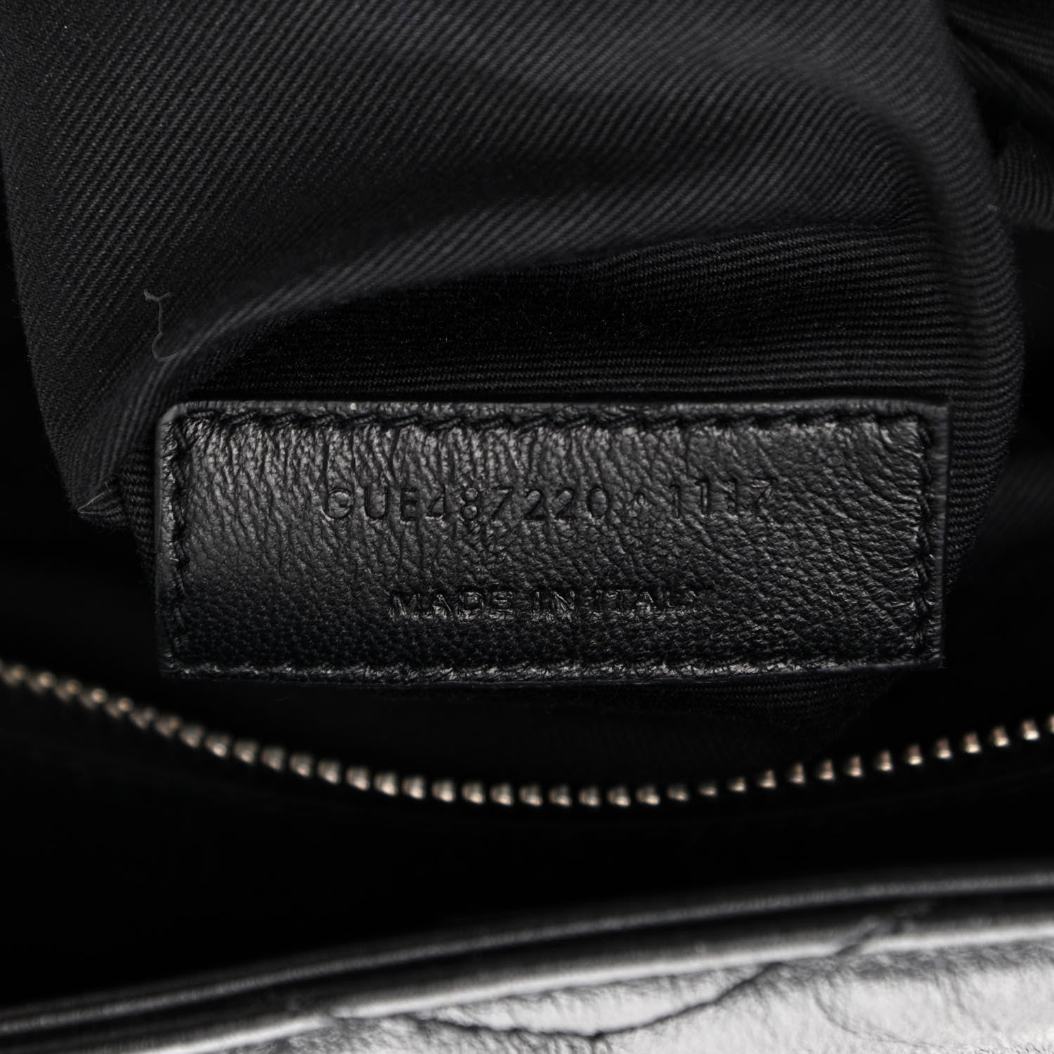 Saint Laurent Calfskin Y Quilted Monogram Small Loulou Backpack Black 7 of 10