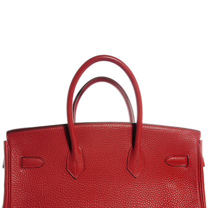 Hermes Togo Birkin 35 Rouge H and Ebene 8 of 24