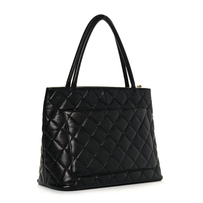 Chanel Caviar Quilted Medallion Tote Black 3 of 15