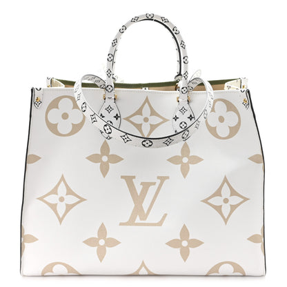 Louis Vuitton Monogram Giant Onthego GM Kaki Beige 1 of 10