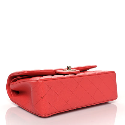 Chanel Caviar Quilted Small Double Flap Coral 4 of 11