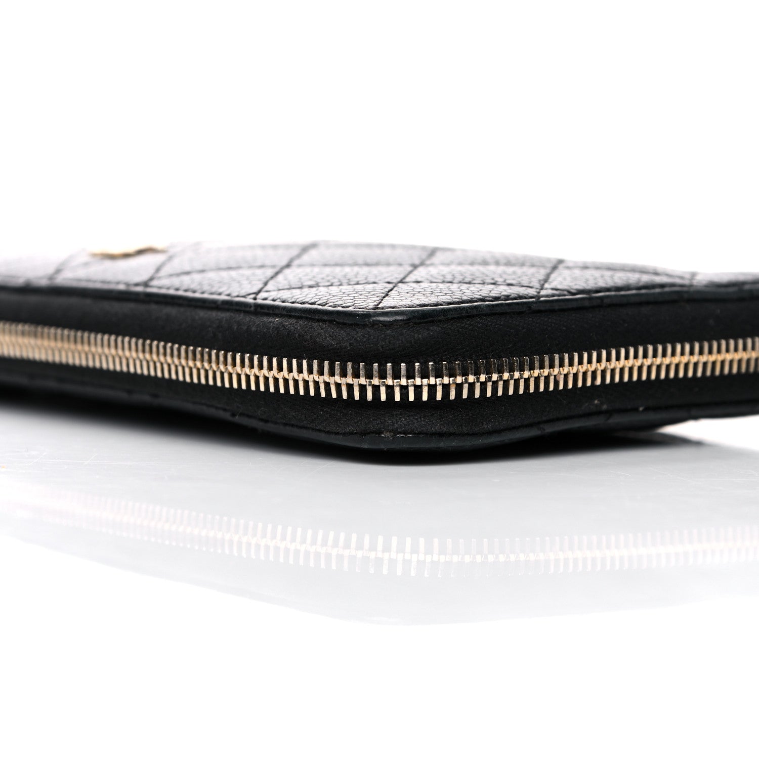 Chanel Caviar Quilted Large Zip Around Organizer Wallet Black 12 of 18