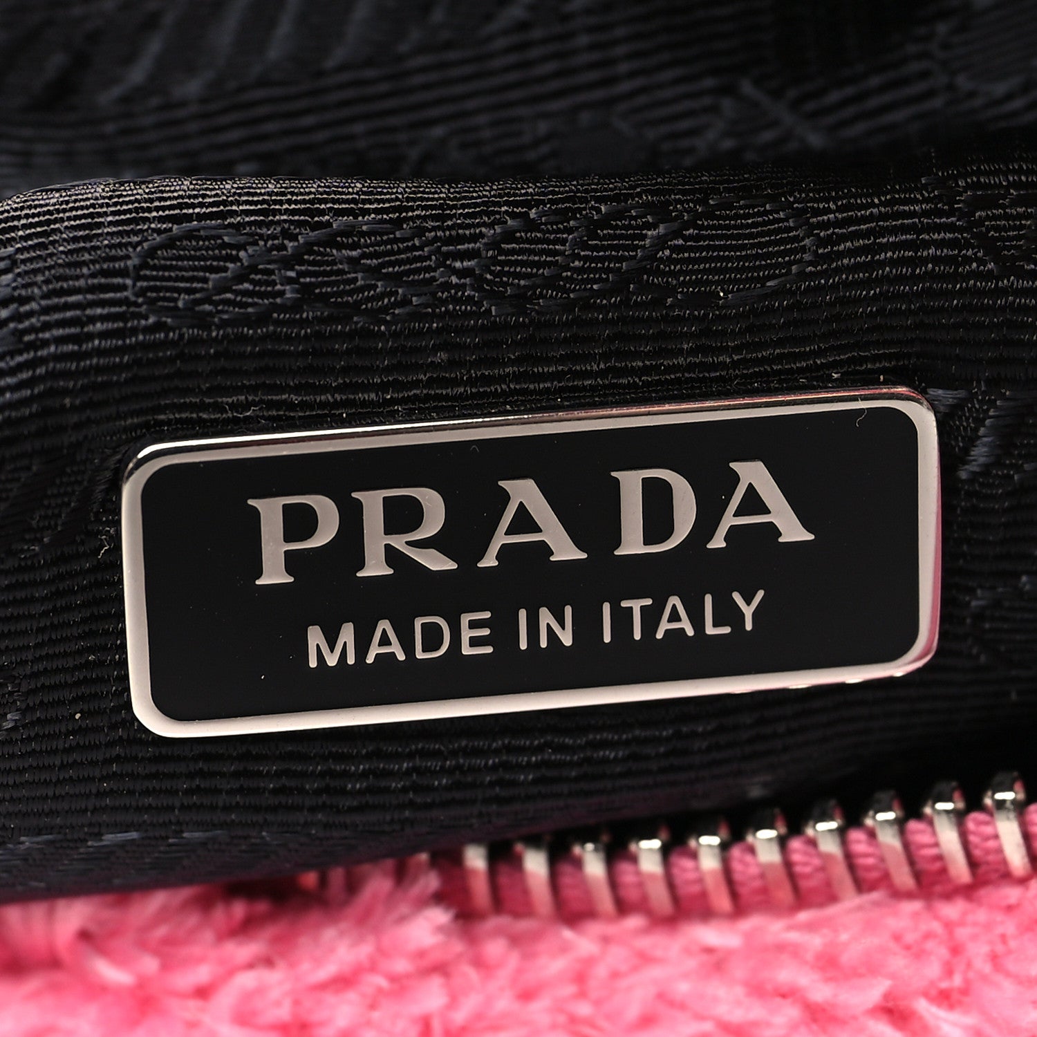 Prada Terry Cloth Mini Re-Edition 2000 Bag Petalo Black 6 of 9