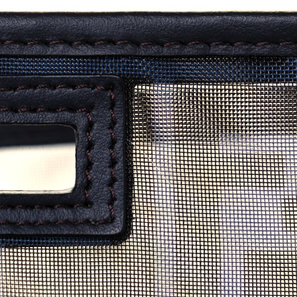 Fendi Mesh Vitello Century FF 1974 Mini Peekaboo Defender Cover Azzurro Black Ebano 14 of 14
