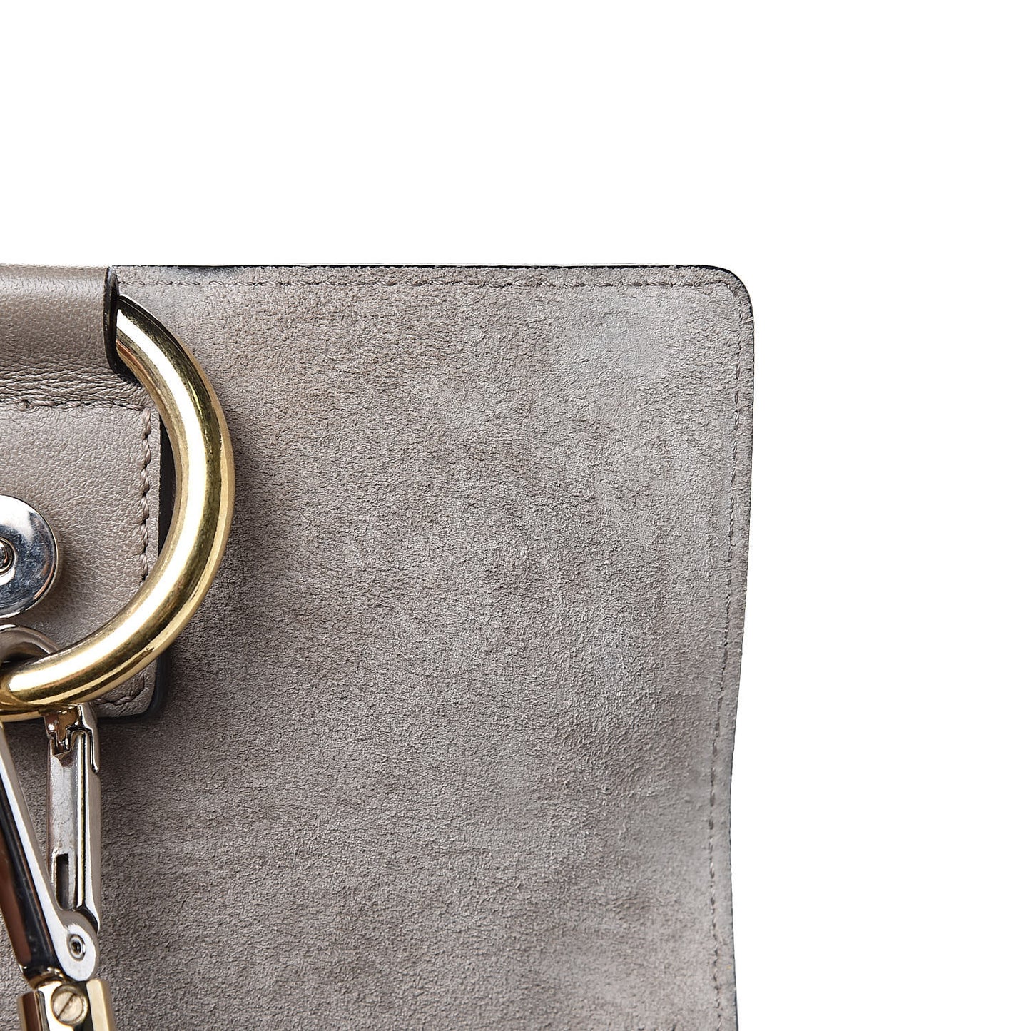 Calfskin Mini Faye Day Shoulder Bag Motty Grey