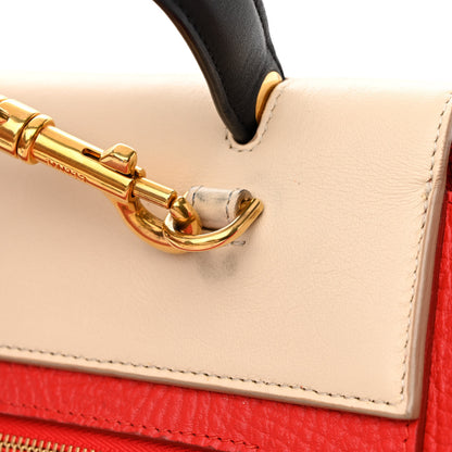 Celine Elephant Calfskin Mini Tri-Color Belt Bag Vermillion 12 of 13