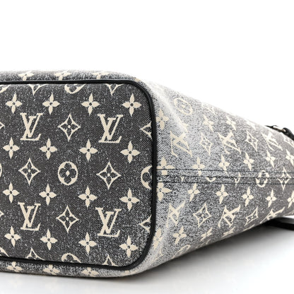 Louis Vuitton Denim Monogram Jacquard Neverfull MM Grey 11 of 11