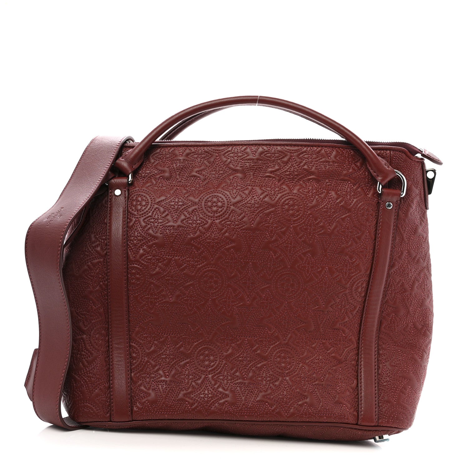 Louis Vuitton Monogram Lambskin Antheia Ixia MM Fuchsia 1 of 13