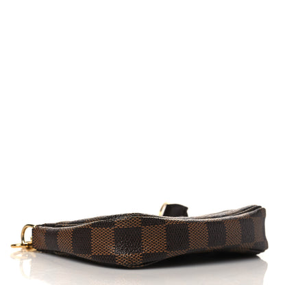 Louis Vuitton Damier Ebene Complice Trunks and Bags Mini Pochette Accessories Red 4 of 10