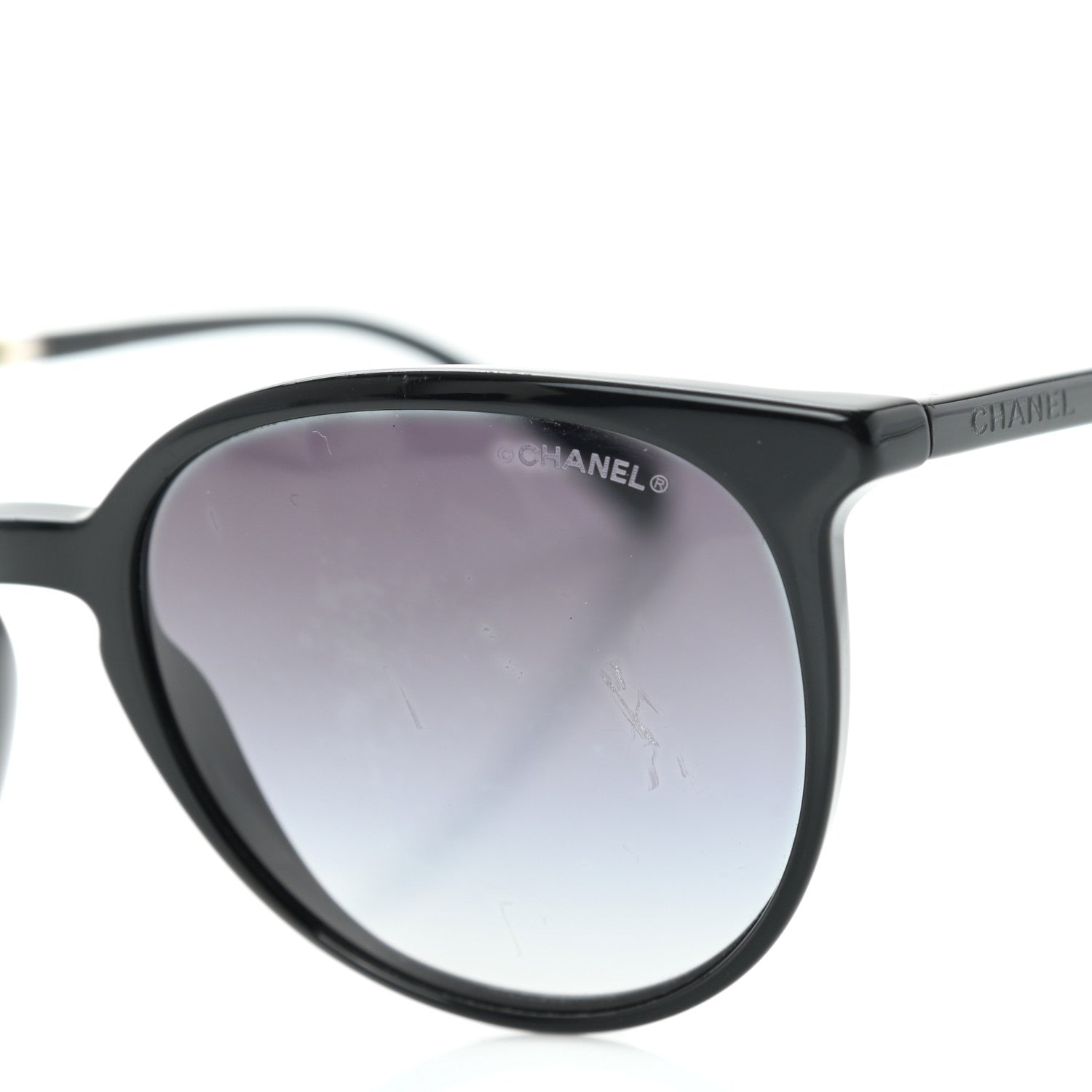 Chanel Acetate Butterfly Pearl Sunglasses 5394 Black 5 of 7