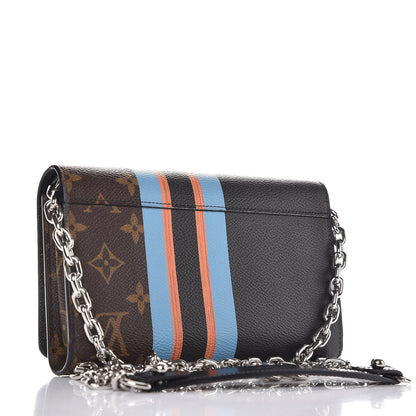 Louis Vuitton Monogram Stripe Twist Chain Wallet 3 of 11