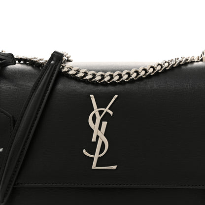 Saint Laurent Calfskin Medium Monogram Sunset Black 8 of 13