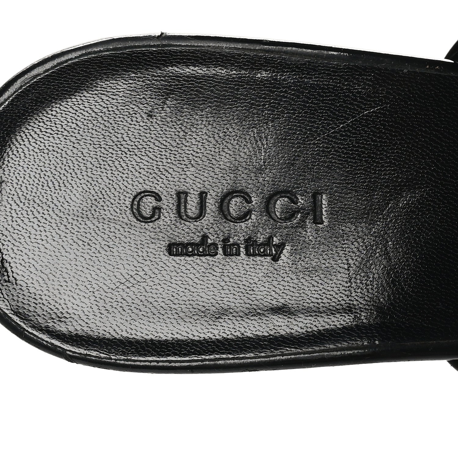 Gucci Patent Platform High Heel Slides 8 Black 7 of 10