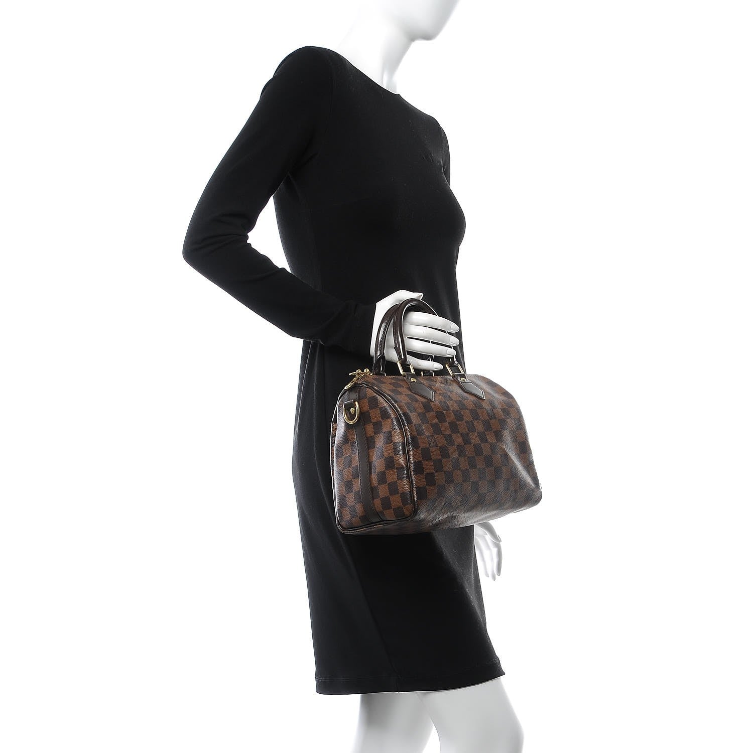 Louis Vuitton Damier Ebene Speedy Bandouliere 25 3 of 12