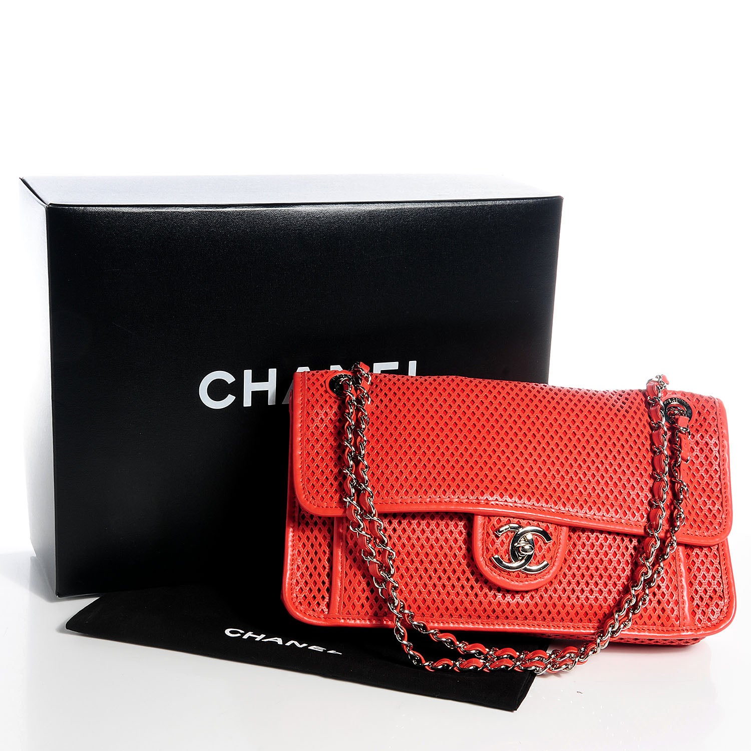 Chanel Perforated Calfskin Up In The Air Flap Red 5 of 9