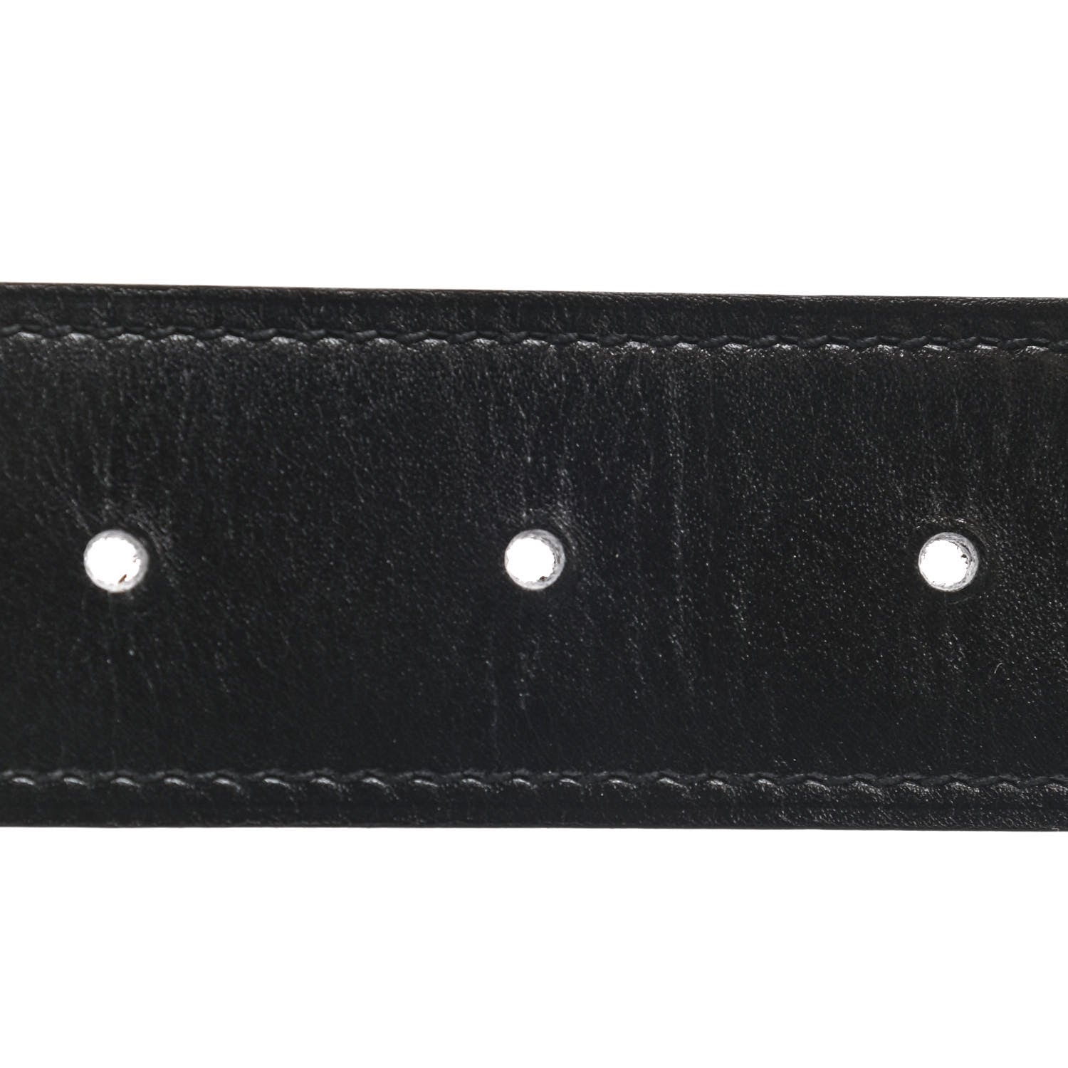 Hermes Box Togo 32mm Constance H Belt 85 Black Chocolate 3 of 5