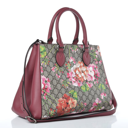 Gucci Soft GG Supreme Monogram Blooms Top Handle Bag Beige Multicolor Dry Rose 3 of 10
