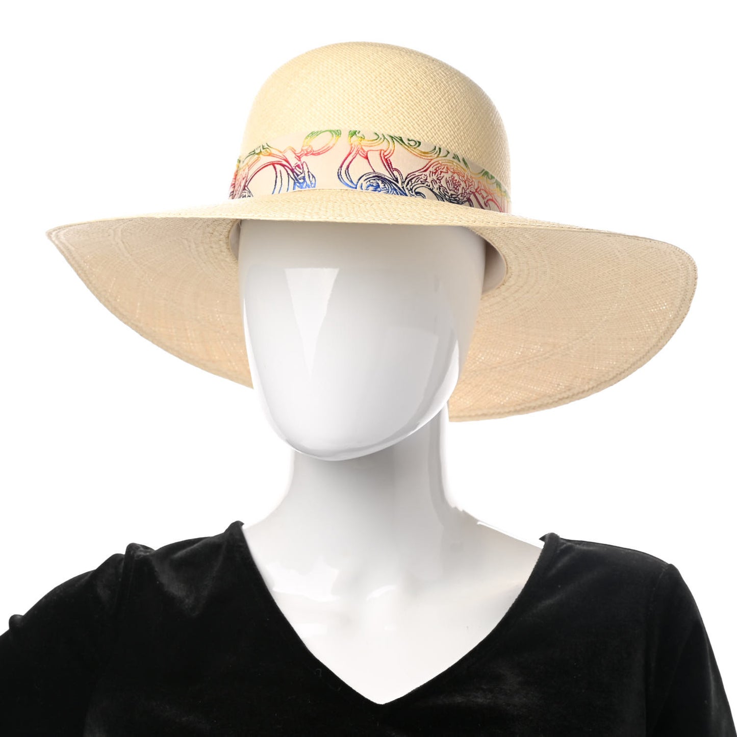 Panama Straw Brisa Brides De Gala Hat 56 Naturel Multicolore
