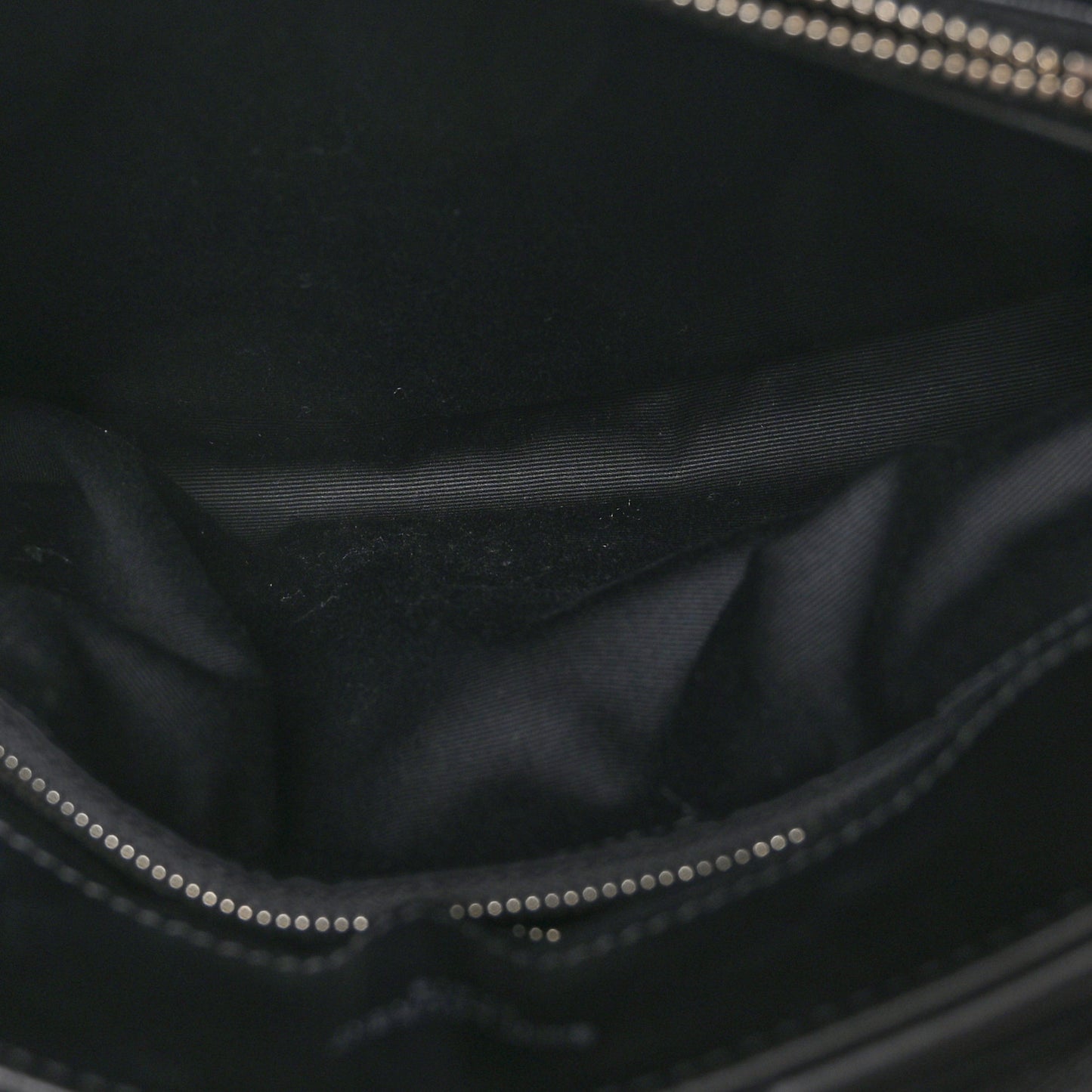 Calfskin Y Quilted Monogram Medium Loulou Chain Satchel Black