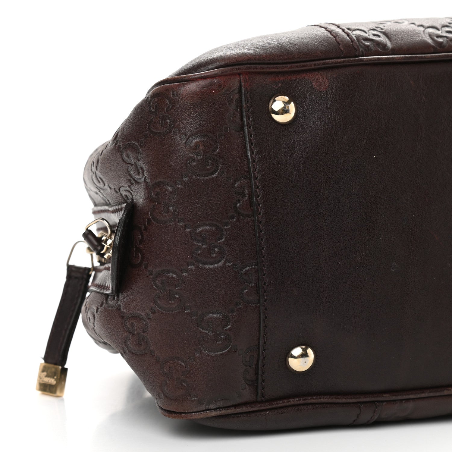 Gucci Guccissima Small Princy Satchel Brown 7 of 8