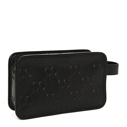 Gucci Calfskin GG Tennis Embossed Cosmetic Case Black 3 of 12