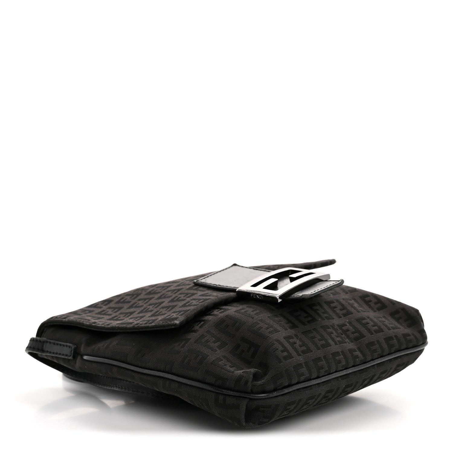 Fendi Zucchino Tube Messenger Bag Black 4 of 13