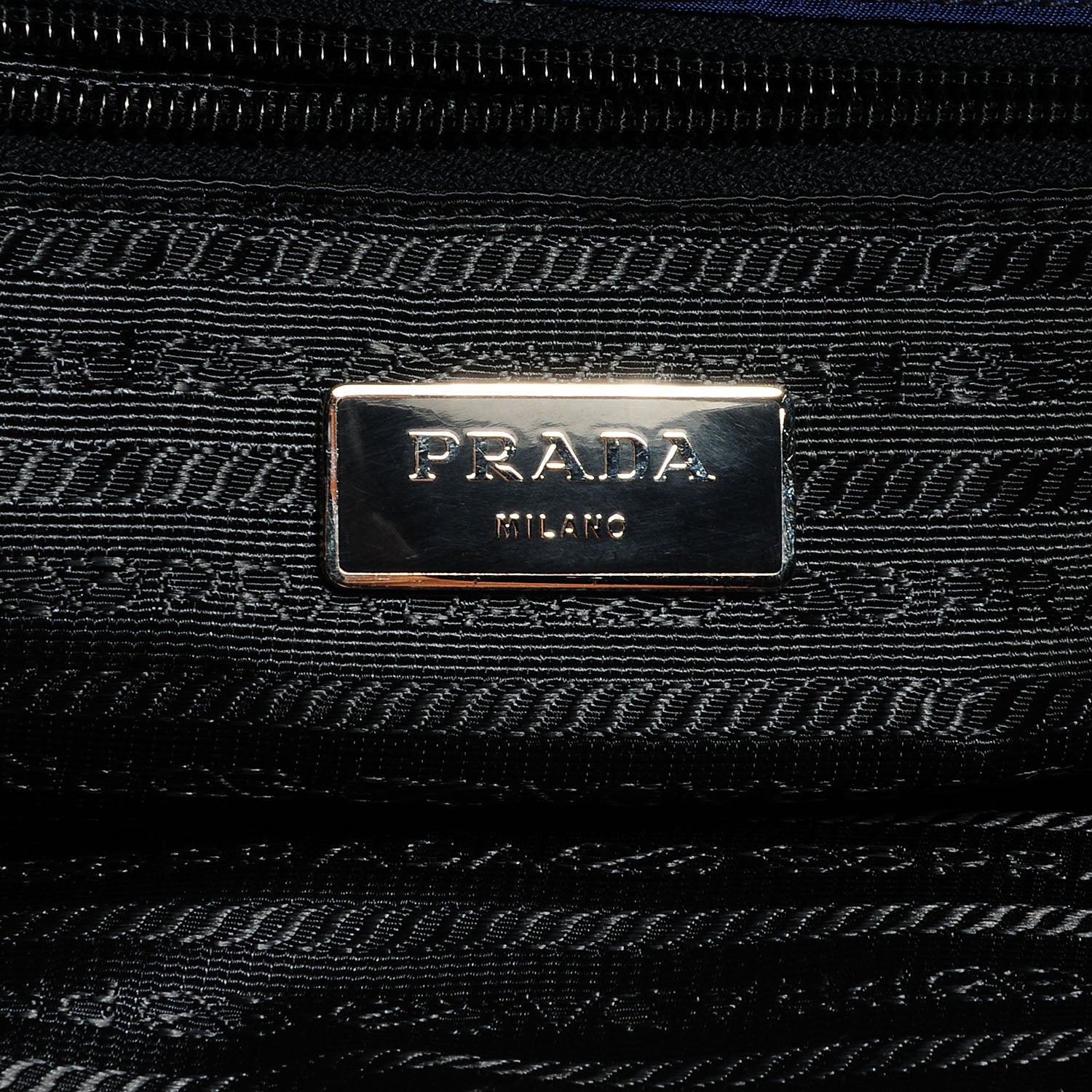 Prada Tessuto Saffiano Tote Bleuette 8 of 10
