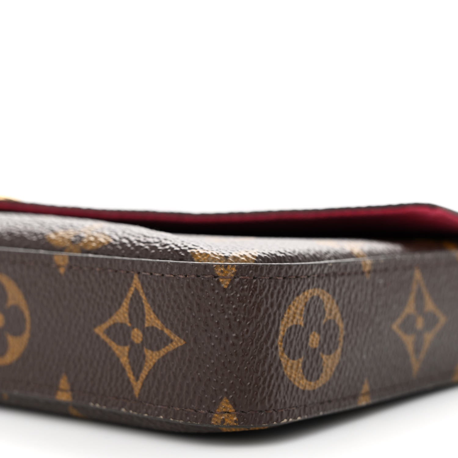 Louis Vuitton Monogram Pochette Felicie Chain Wallet Fuchsia 12 of 14