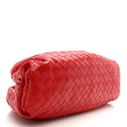 Bottega Veneta Nappa Maxi Intrecciato The Pouch Oversized Clutch Bright Red 4 of 6