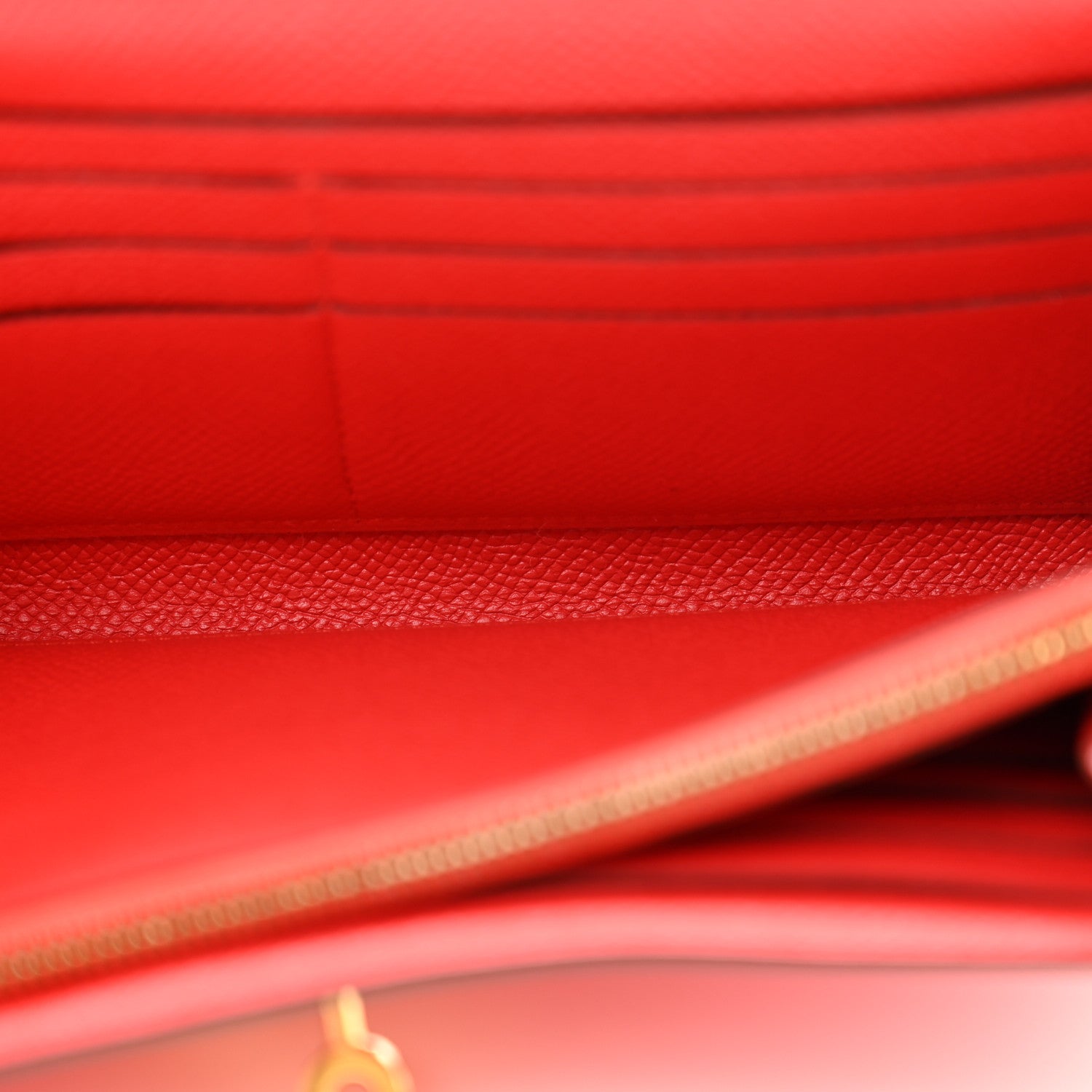 Hermes Epsom Kelly Longue Wallet Rouge Tomate 5 of 15