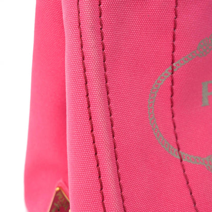 Prada Canapa Small Logo Tote Peonia 20 of 22