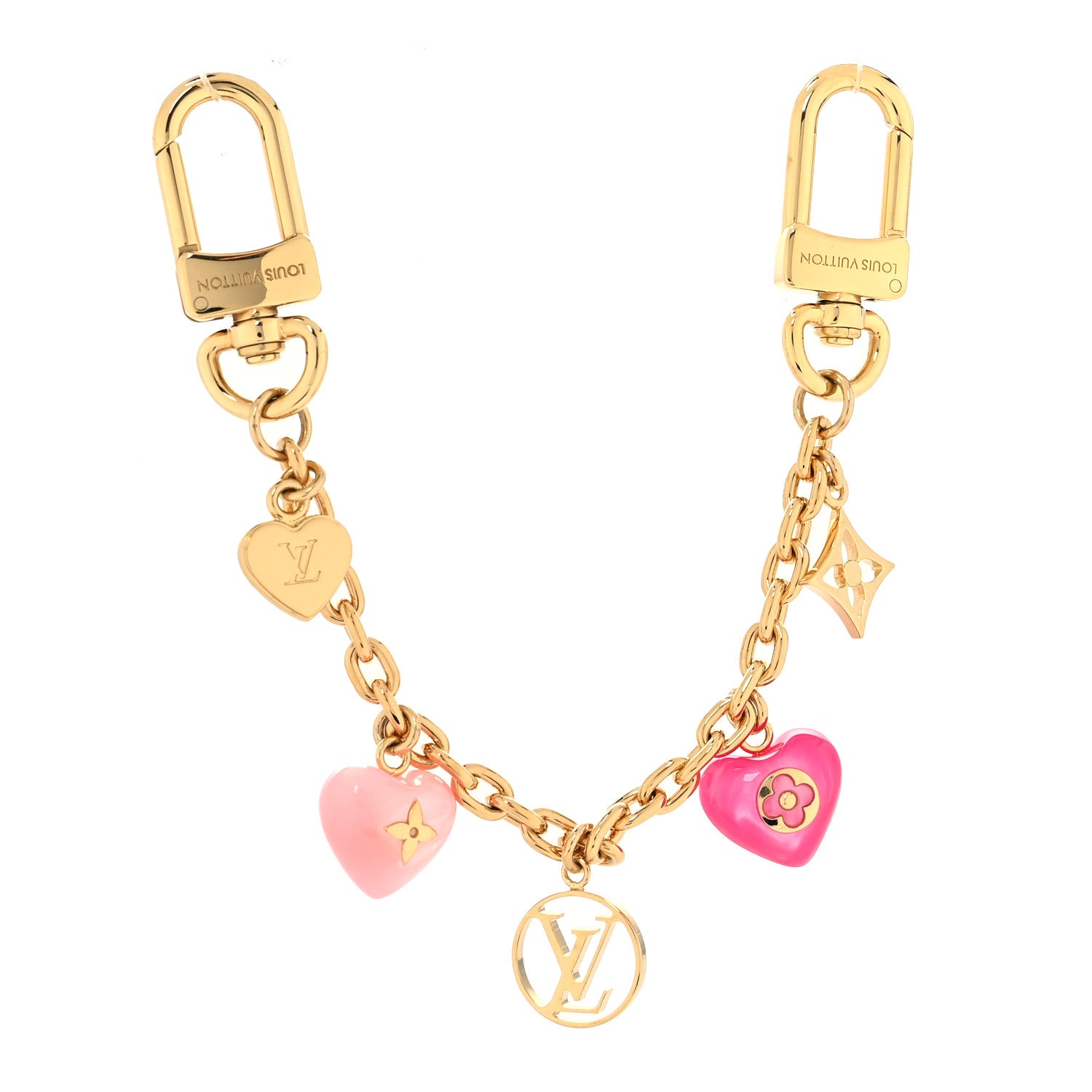 Louis Vuitton Resin Beloved Family Chain Bag Charm Gold Pink 1 of 3