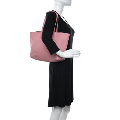 Mansur Gavriel Tumbled Calfskin Small Shopping Tote Blush 2 of 11