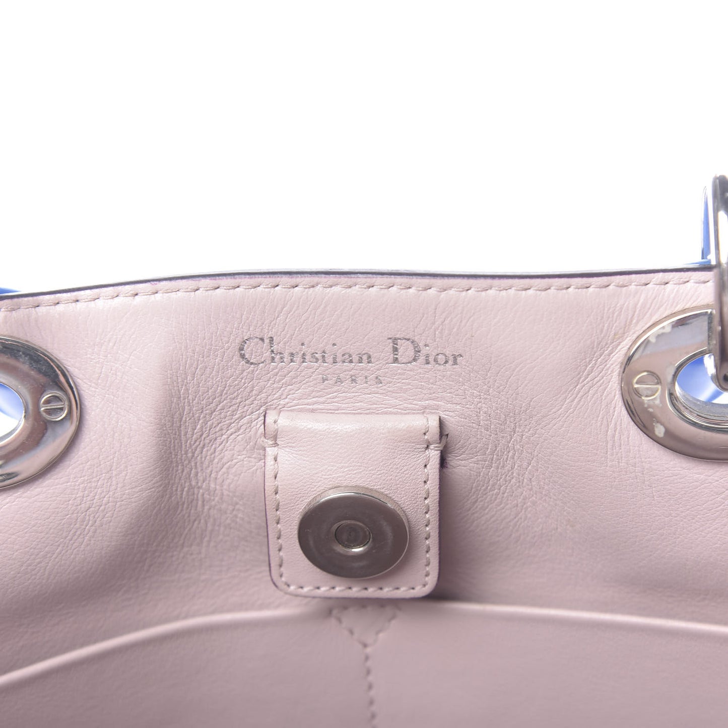 Smooth Calfskin Medium Diorissimo Tote Blue