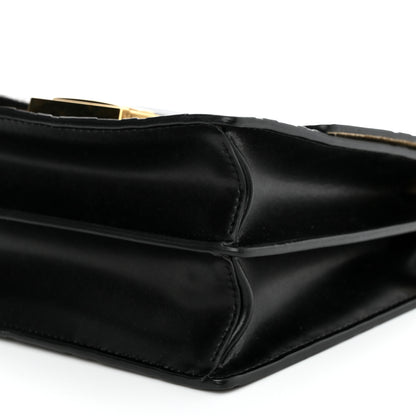 Fendi Vitello Liberty Bi-Color FF 1974 Embossed Small Kan U Shoulder Bag Maya Black 11 of 13