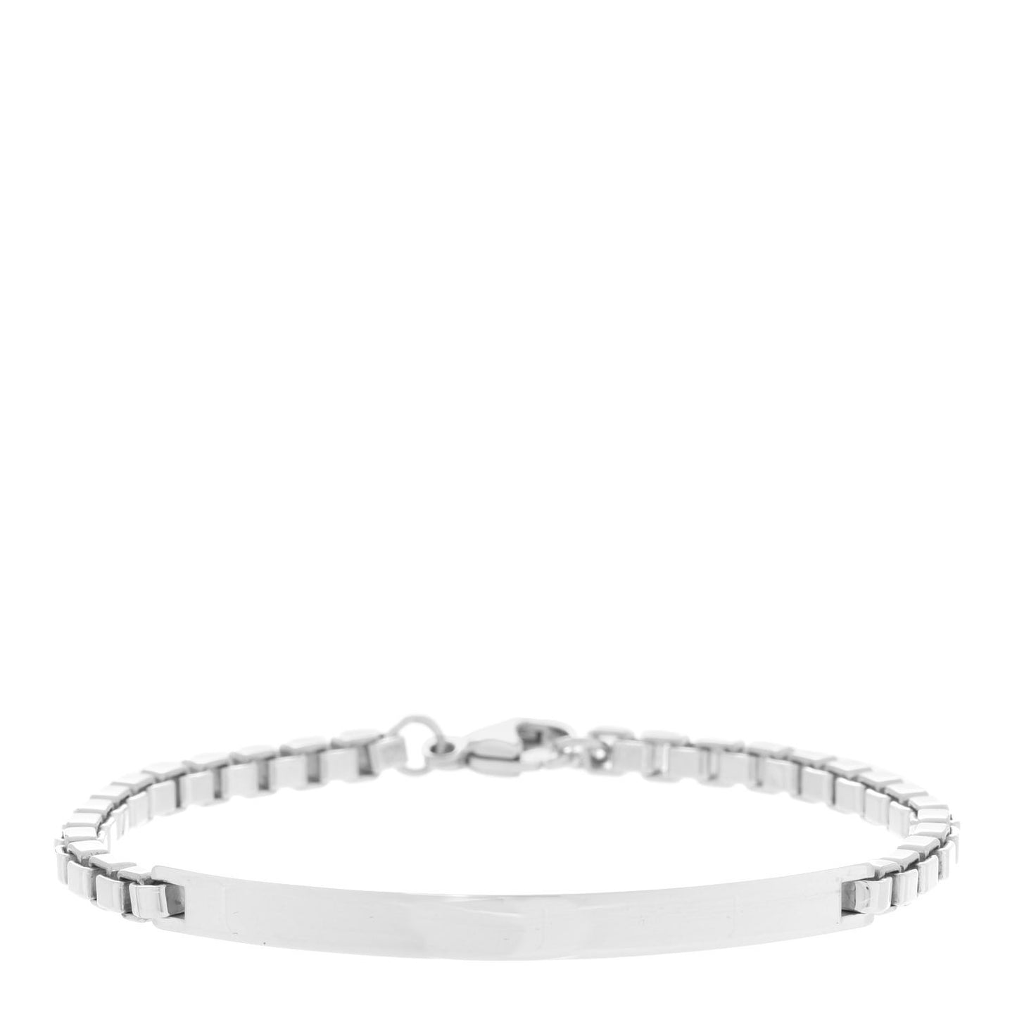 Sterling Silver Venetian Link ID Bracelet