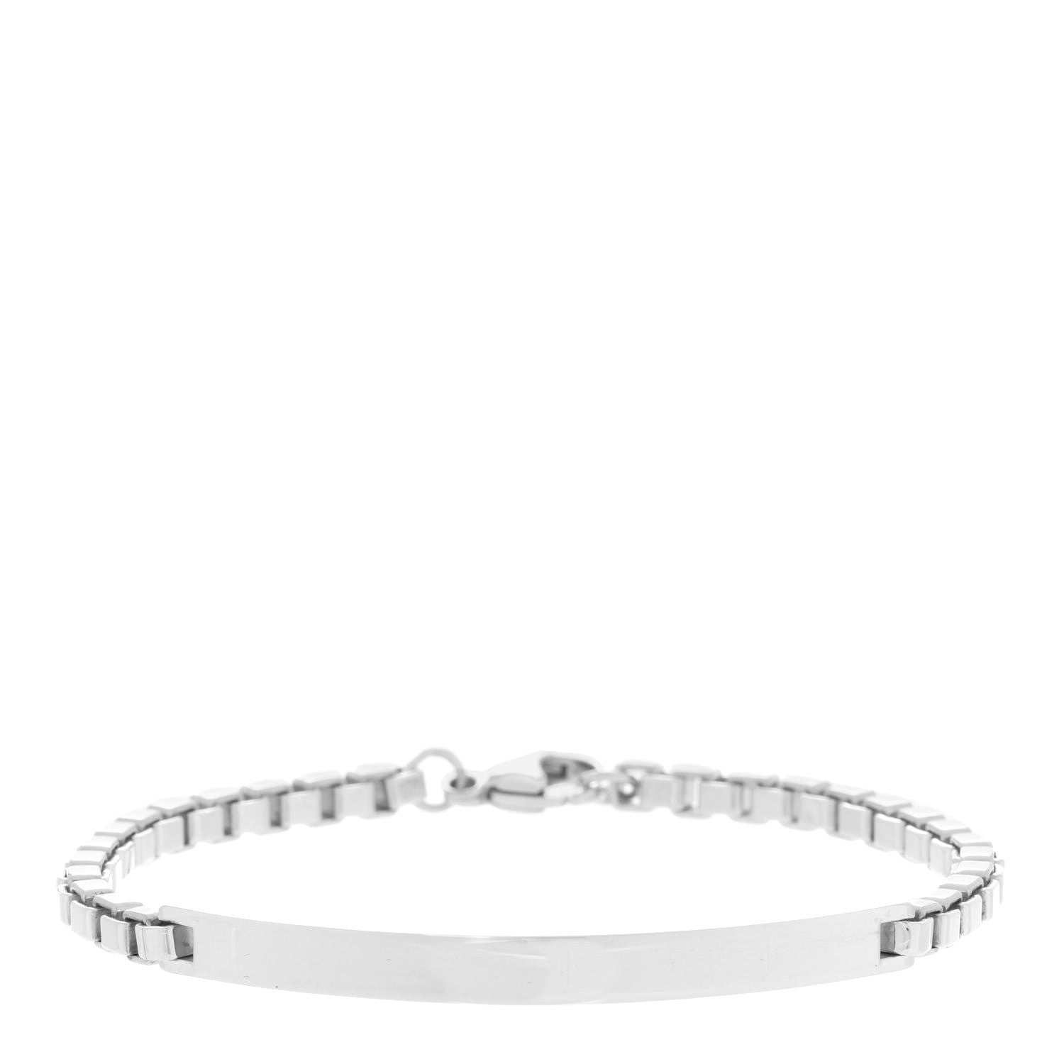 Tiffany Sterling Silver Venetian Link ID Bracelet 1 of 5