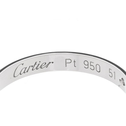 Cartier Platinum Diamond 2.6mm 1895 Wedding Band Ring 51 5.75 4 of 5