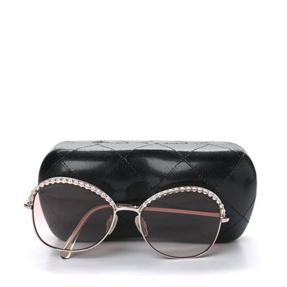 Chanel Pearl Sunglasses 4246-H Pink Gold 7 of 7