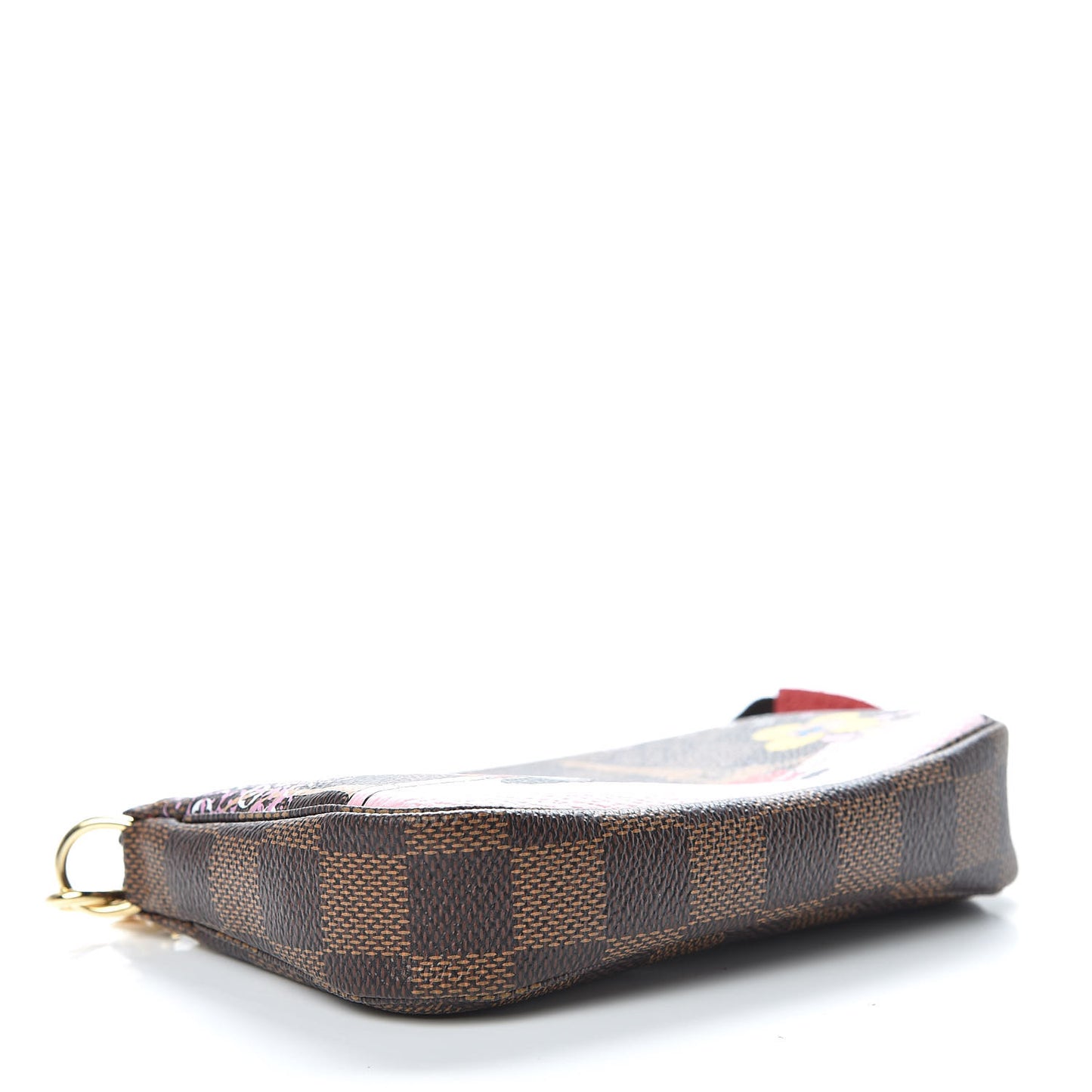 Damier Ebene 2019 Christmas Animation Mini Pochette Accessories Red
