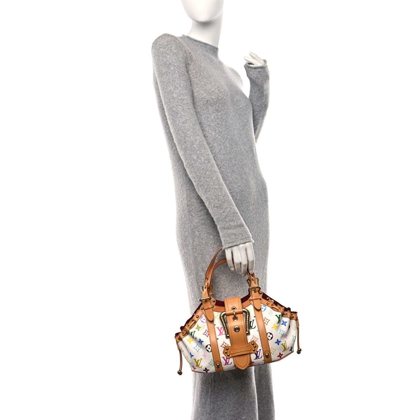 Monogram Multicolor Theda GM White