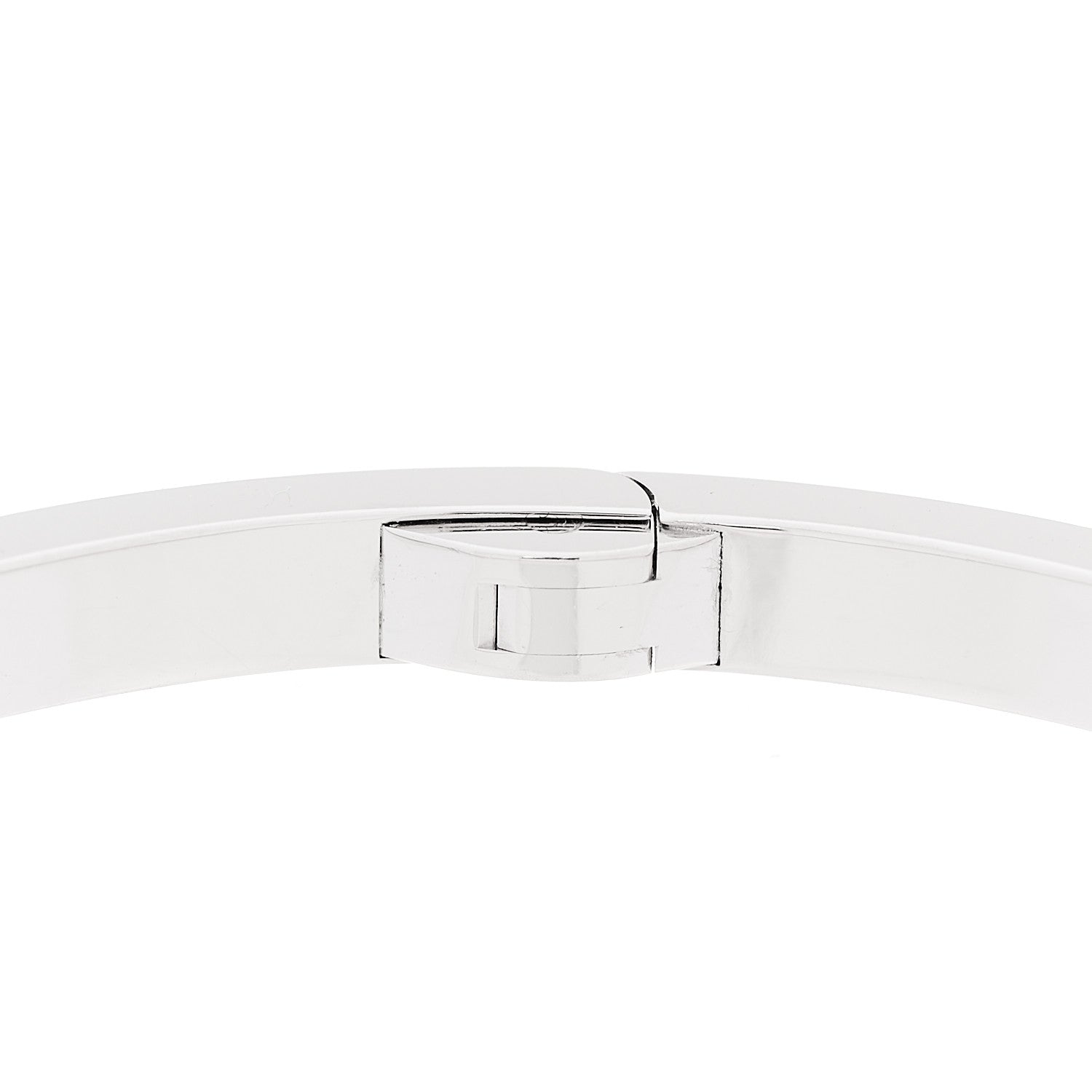 Cartier 18K White Gold 10 Diamond Small LOVE Bracelet 18 5 of 9