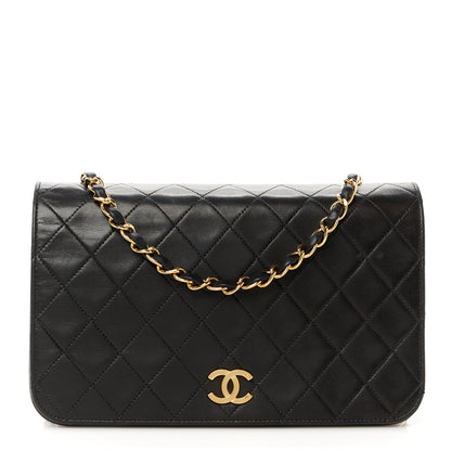 Chanel Lambskin Quilted Small Single Flap Black 1 of 11