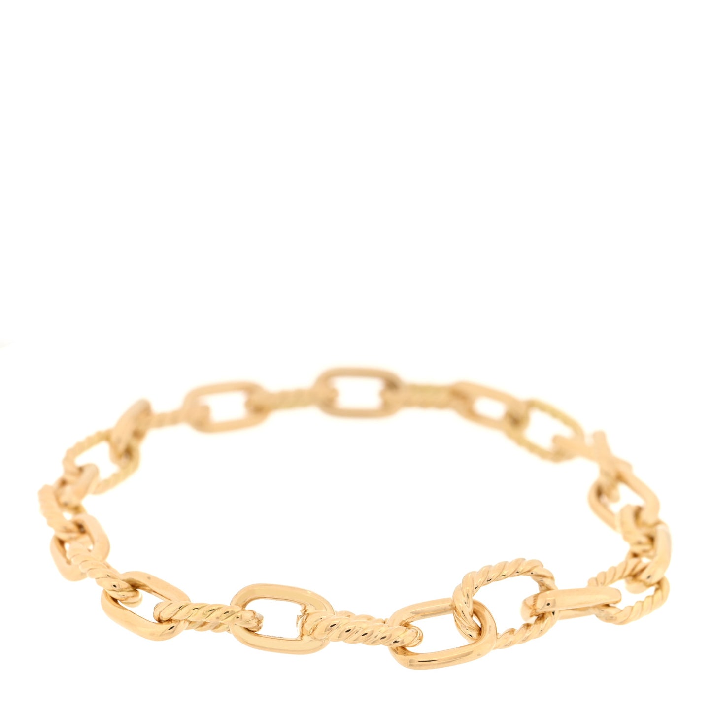18K Yellow Gold 6mm Madison Classic Chain Bracelet