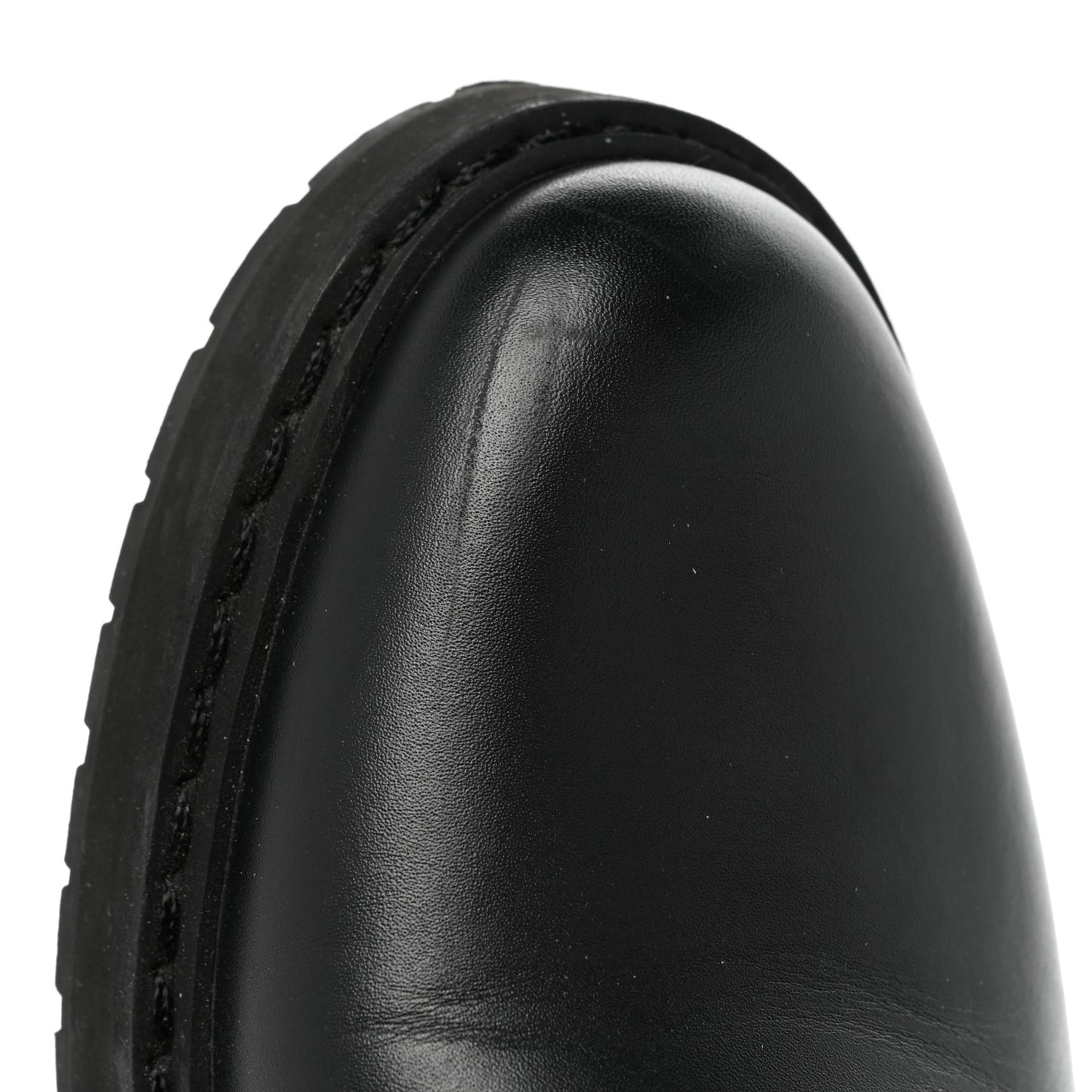 Vitello Stretch Fabric FF Vichy Rockoko Biker Boots 38.5 Black Crema Tobacco