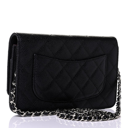 Chanel Caviar Quilted Wallet On Chain WOC Black 2 of 5